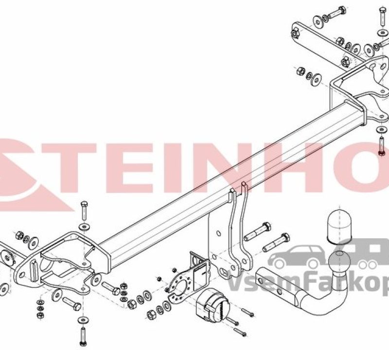 Фаркоп Steinhof K075 Kia Stonic 2017