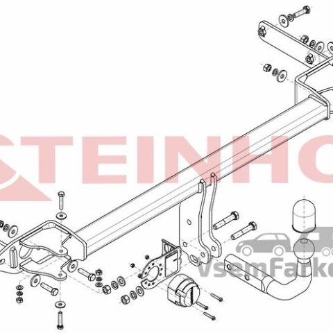 Фаркоп Steinhof K075 Kia Stonic 2017