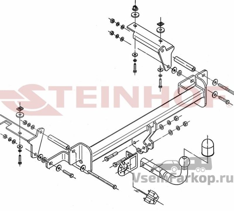 Фаркоп Steinhof O232 Opel Zafira B 2005