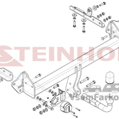 Фаркоп Steinhof S426 Subaru XV 2017