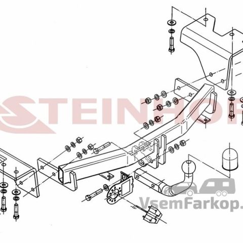 Фаркоп Steinhof T210 Toyota Verso 2013