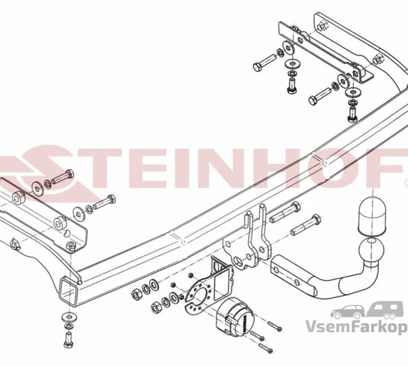 Фаркоп Steinhof N065 Nissan Note 2004