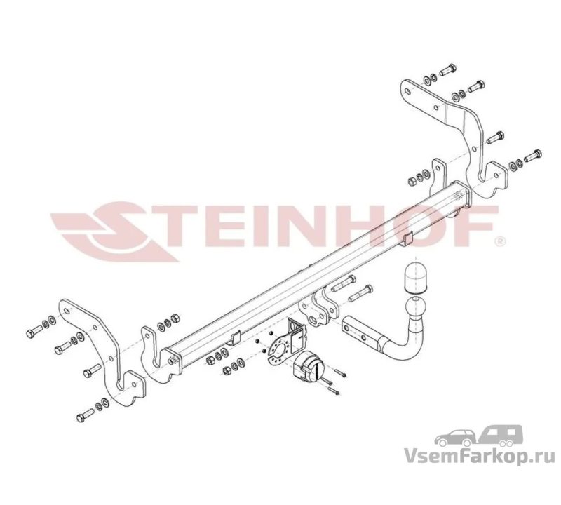 Фаркоп Steinhof H268 Hyundai Matrix 2001