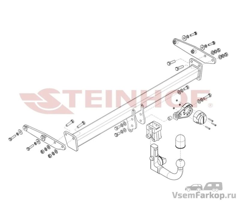 Фаркоп Steinhof V321 Volvo XC40 2017