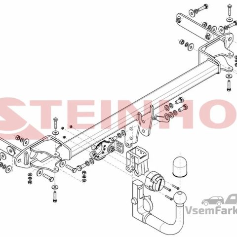 Фаркоп Steinhof K076 Kia Stonic 2017