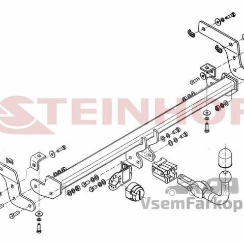 Фаркоп Steinhof C046 Citroen C-Elysee 2013