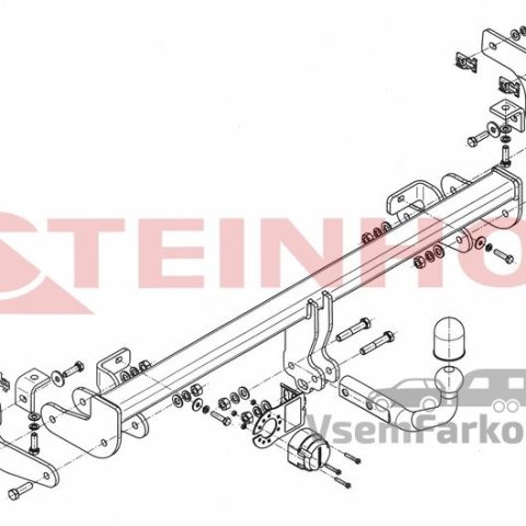 Фаркоп Steinhof C051 Citroen C4 Cactus 2014