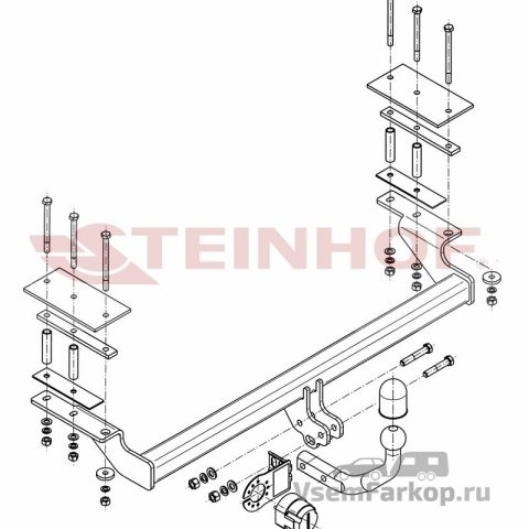 Фаркоп Steinhof C266 Daewoo Gentra 2013
