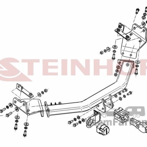 Фаркоп Steinhof F075 Dodge Journey 2008