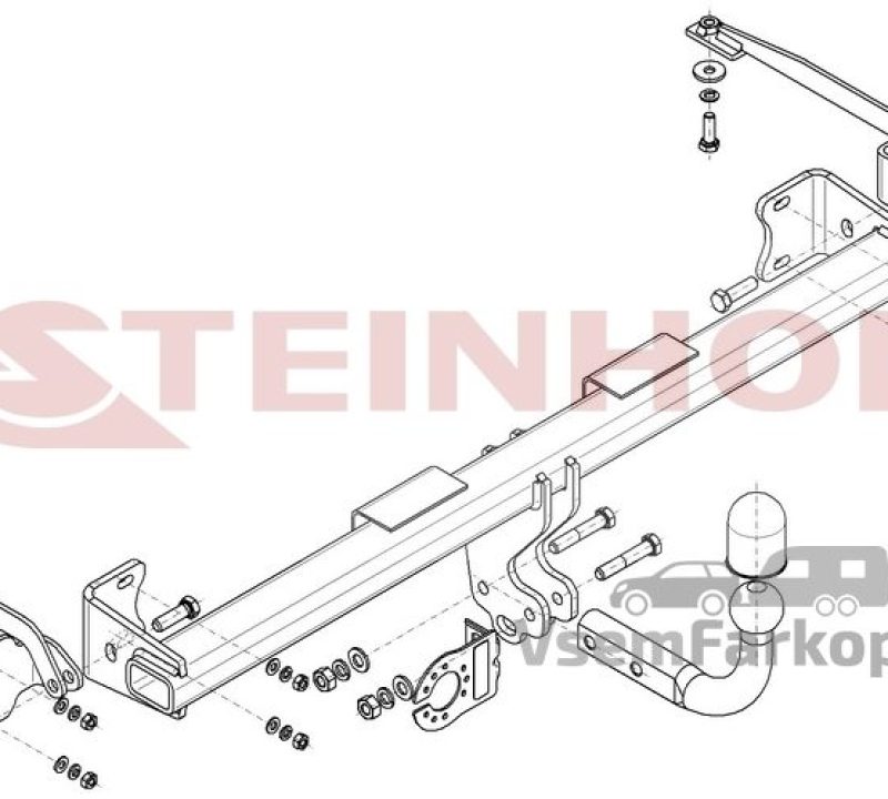 Фаркоп Steinhof F302 Ford Transit Connect 2014