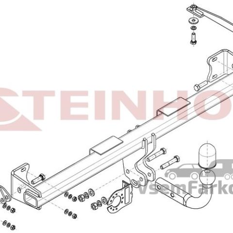 Фаркоп Steinhof F302 Ford Transit Connect 2014