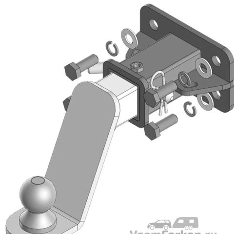 Фаркоп Motodor 93124E Haval H5 2024
