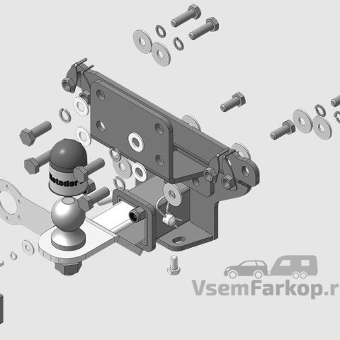 Фаркоп Motodor 93121E Haval H5 2024