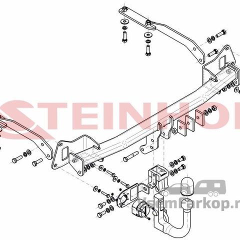 Фаркоп Steinhof H074 Honda Jazz 2014