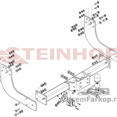 Фаркоп Steinhof I019 IVECO Daily 2014
