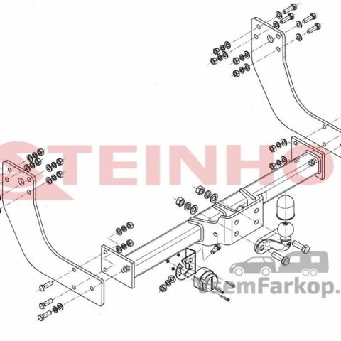 Фаркоп Steinhof I017 IVECO Daily 2014