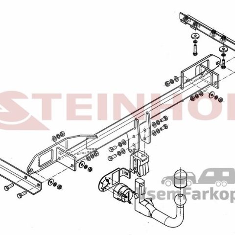 Фаркоп Steinhof S011 Saab 9-5 2010