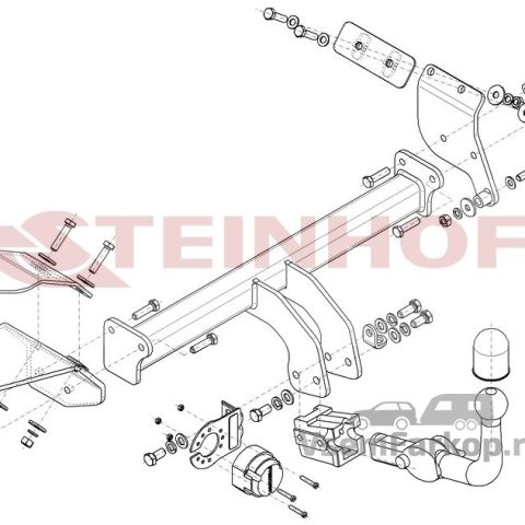 Фаркоп Steinhof S433 Suzuki Ignis 2016