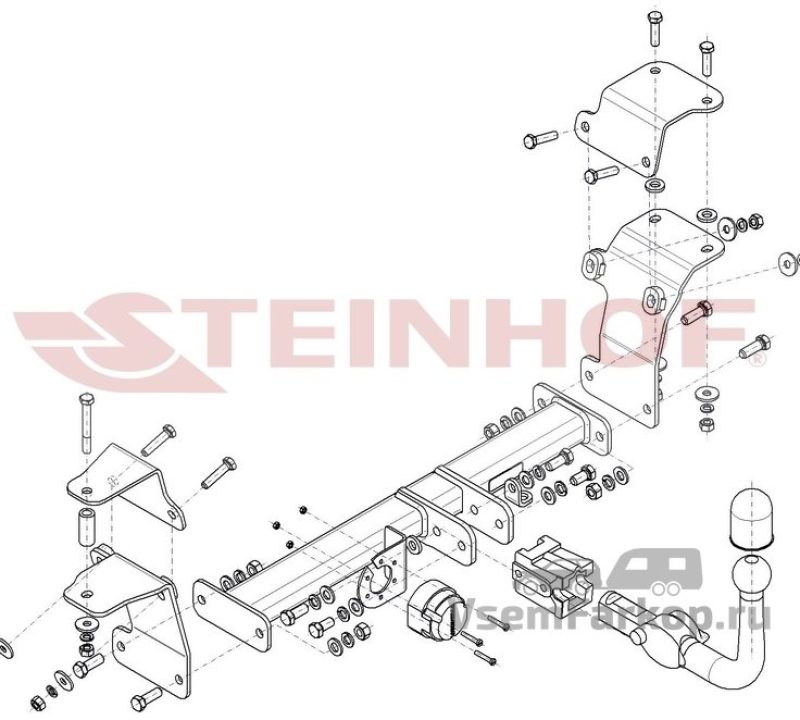 Фаркоп Steinhof S421 Suzuki Ignis 2016