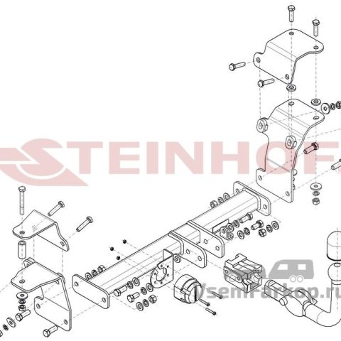 Фаркоп Steinhof S421 Suzuki Ignis 2016