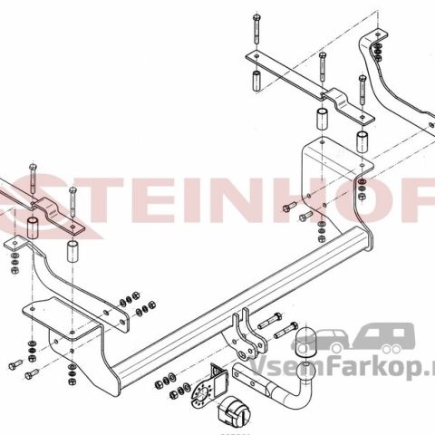 Фаркоп Steinhof S408 Suzuki Ignis 2003