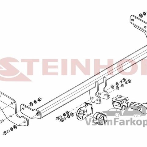 Фаркоп Steinhof H210 Hyundai Verna 2006