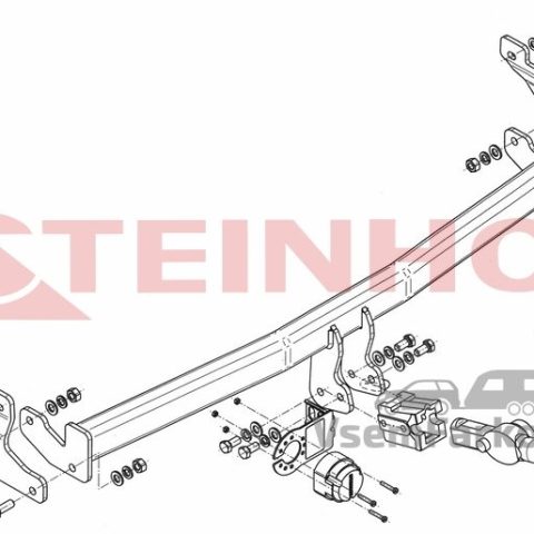 Фаркоп Steinhof H235 Hyundai i10 2013