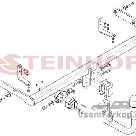 Фаркоп Steinhof K094 Kia Stonic 2017