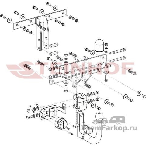 Фаркоп Steinhof V277 Volvo C30 2006