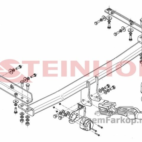 Фаркоп Steinhof N058 Nissan Micra 2003