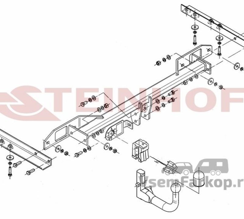 Фаркоп Steinhof O147 Opel Insignia 2009