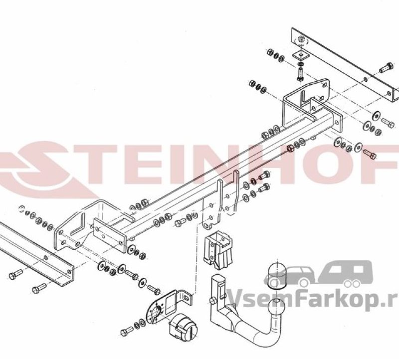 Фаркоп Steinhof O166 Opel Mokka 2012