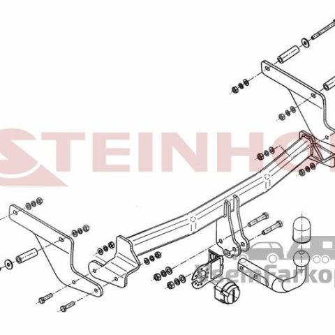 Фаркоп Steinhof R016 Renault Captur 2013