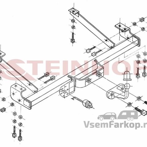Фаркоп Steinhof R127 Renault Trafic 2001