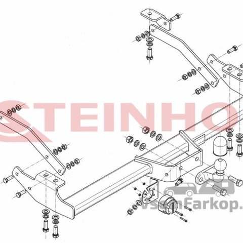 Фаркоп Steinhof R128 Renault Trafic 2014