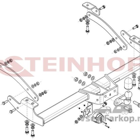 Фаркоп Steinhof R141 Renault Trafic 2014