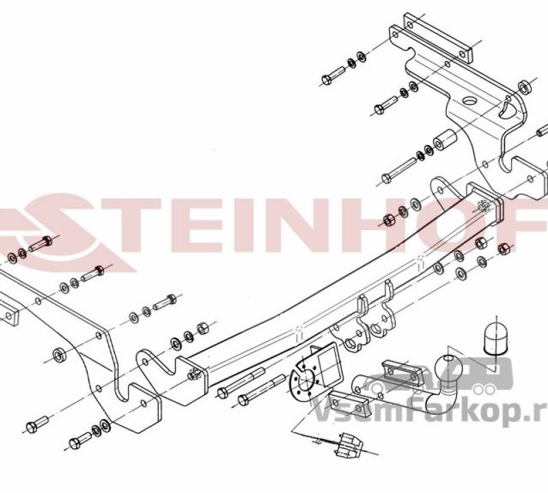 Фаркоп Steinhof T224 Toyota Yaris 2005