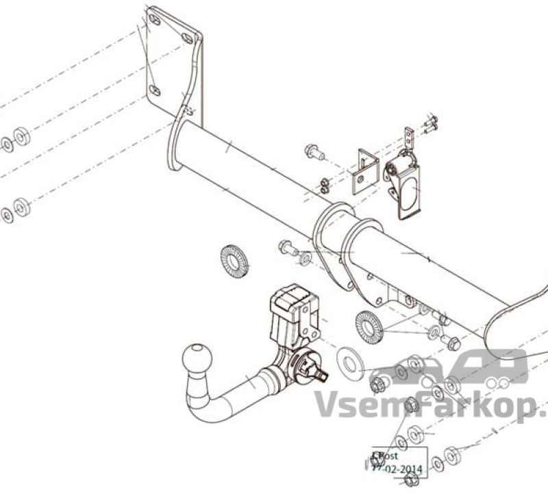 Фаркоп THULE BRINK 586900 BMW X5 F15 2013