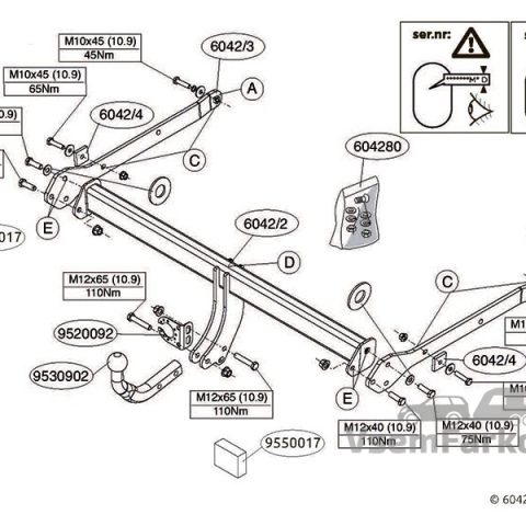 Фаркоп THULE BRINK 604200 Mazdа CX-3 2015