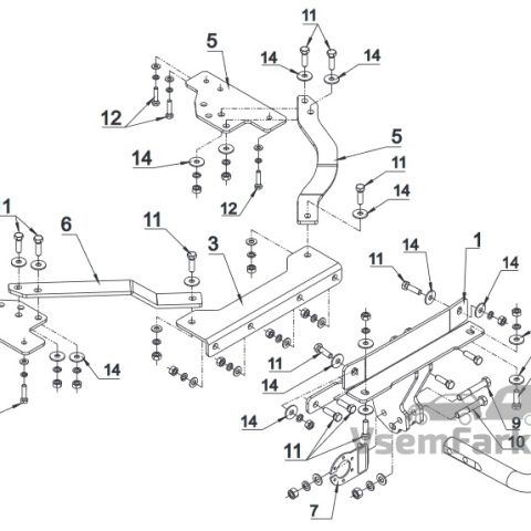 Фаркоп Auto-Hak L23 Volvo S40 2004