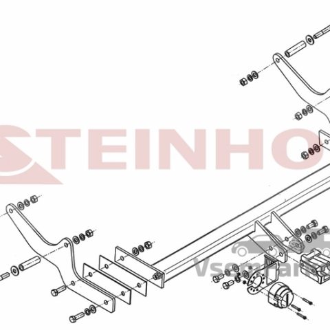 Фаркоп Steinhof R091 Renault Laguna 2008