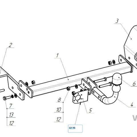 Фаркоп ORIS-BOSAL 6771A Kia Cerato 2021