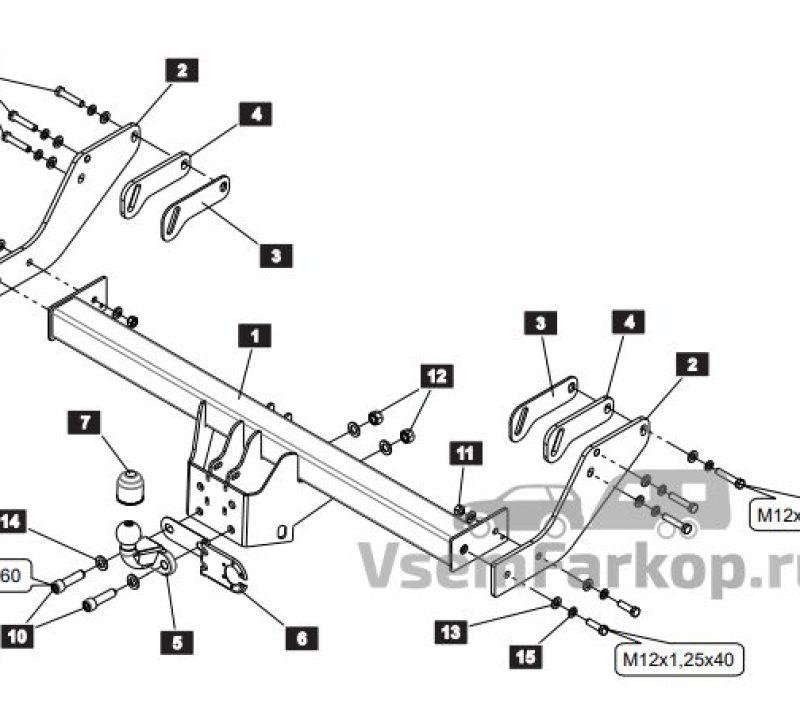 Фаркоп SHERIFF 454021 Great Wall Wingle 7 2018