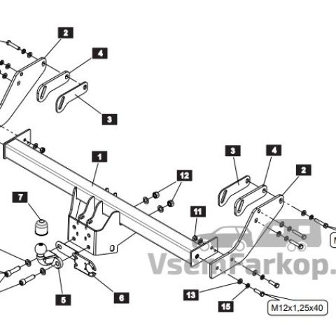 Фаркоп SHERIFF 454021 Great Wall Wingle 7 2018