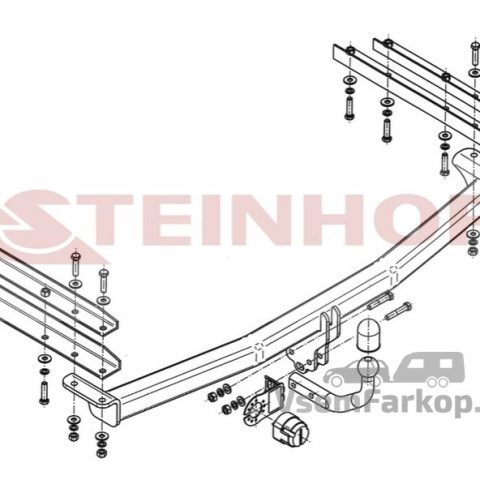 Фаркоп Steinhof C207 Chrysler Voyager 2008